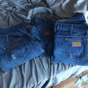 Wrangler Men's Classic Blue Bootcut Jeans